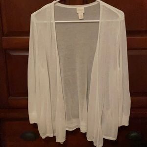 Chico’s sheer lightweight cardigan